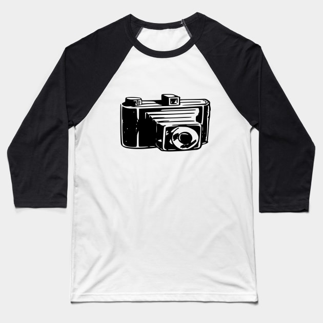 Vintage Camera Baseball T-Shirt by scdesigns